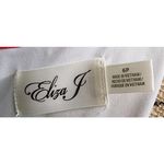 Eliza J Eliza J Paisley Print Sheath Dress Pink Trim Career Party Size 6P Photo 1