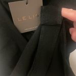 Le lis  Black Asymmetrical Bodysuit Cowl Neck Small NWT Photo 7
