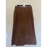 LL Bean Brown Midi Skirt Womens‎ 10 Petite Cowgirl Western Boho Aesthetic Size 10P Photo 2