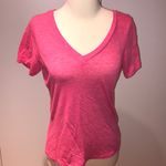 Old Navy VINTAGE Pink V-neck T-shirt Photo 2