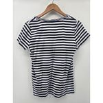 Ralph Lauren  Womens Striped V Neck Short Sleeve Polo Shirt Top Size Large Photo 3