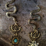 Free People New! Artisan Goddess Snake Earrings Photo 12