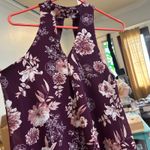 Miami Floral Halter Dress Keyhole Neck Sleeveless Casual Party Dress Size Small Photo 6