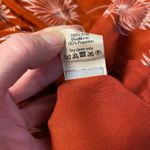 Madewell  Red Palm Print Ruffle Off Shoulder Silk Mini Dress Size M‎ Classic Photo 7