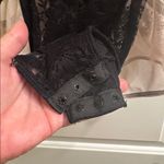 French affair Lace & Mesh Caged Body Suit NEW Black Tan Large Photo 11