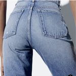 ZARA  size 6 denim light blue cute high rise straight leg 28 Photo 1