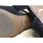 J. Renee D'Orsay Flats Women's 8.5 Black Sparkle Glitter Slingback Block Heel Photo 6