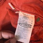 G-star Raw 3301 Skinny WMN Jeans Size 40 Orange Red Denim Casual Photo 2