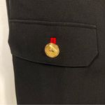 Versace  Button Detail Virgin Wool Mini Dress 12 US 48IT Black NWT Photo 11