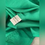 NWT Toofan Size L Jade Green Long Sleeve Pearl Button Front Tiered Shift Dress Size L Photo 13