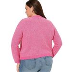 Torrid  Tweed Knit Button Up Cardigan Sweater Pink Marled Size 1X Photo 4