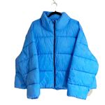 Old Navy NWOT Venetian Blue Water-Resistant Frost Free Short Puffer Jacket Photo 3