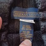 Herman Geist  Black Mock Neck Ribbed Knit Slim Fit Casual Pullover Sweater Sz M Photo 2
