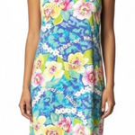 Jams World Vintage Orchids of Hawaii Floral Print Sleeveless Mini Dress Size S Photo 0