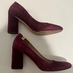 Tory Burch Elizabeth Round-Toe 85MM Pump Port Plum Chunky Heel Size 10.5 Photo 6