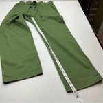 Sea New York Pant Paper Bag Tula Button Fly Cotton Sage Green Wide Ankle Size 6 Photo 7
