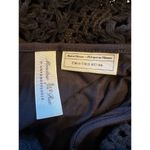 Anthropologie BLACK CROCHET LACE EVELYN MIDI DRESS BY MEADOW RUE Size 2 Photo 8