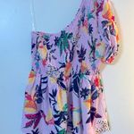 JODIFL Floral Multi Floral One Shoulder Smocked Top Photo 2