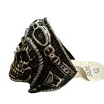 Boutique Skull Ring Men's Thick Chunky Ring Size 12 Goth Metal Moto Photo 1