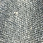 Vintage Denim Skirt Women Plus Size Elastic Waistband FLAWS Faded Blue Midi Jean Photo 9