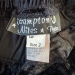 Vintage Y2K Hampton Nites Black Velvet Pencil Maxi Skirt w/ Left Side Slit Size undefined Photo 6