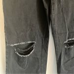 Ymi Black Denim Jeans Junior Size 9 High Rise Wide Leg Hipster Punk Edgy Grunge Photo 3