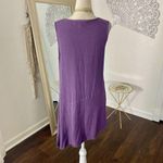 Witchy Boho Whimsygoth Purple Embroidered Asymmetric Mini Midi Dress M Size M Photo 2