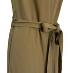 Everlane  Japanese GoWeave Essential Cropped Olive Green Wide Leg Jumpsuit size 6 Photo 12