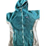 Patagonia Hi Loft R3 Regulator Polartec Hoody Sweater Jacket Womens XS Teal Photo 9