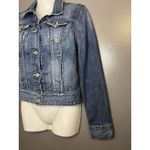 Lucky Brand Denim Jacket Womens XS Blue Medium Wash Trucker Button Stretch Slim Photo 2