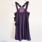 Lulus NWT Forevermore Dusty Purple Halter Sleeveless Skater Dress MEDIUM Photo 6