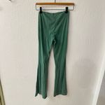 PacSun  PAC Ribbed Faded Acid Wash Green twisted low rise ribbed flare legging Photo 4