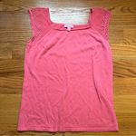 Lilly Pulitzer  salmon pink knit top size large Photo 0