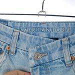 American Eagle Curvy Super High Rise Baggy Straight Jeans Women's Size 2 Short Photo 2