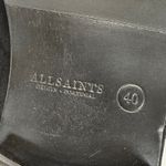 ALLSAINTS Suede Ankle Boots Buckle Accent Pointed Toe Black Size 40 US 9 Photo 8