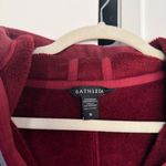 Athleta  Red Fleece Oversized Cozy Karma Full Zip Jacket Hooded Photo 3