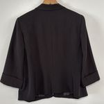 Jones Studio Chic Black Open-Front Cropped Blazer Jacket Size 14 Photo 4