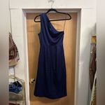 Banana Republic  Satin One Shoulder Blue Dress size 2 - MSRP $100! Photo 2