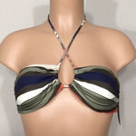 Vince Camuto stripe cross tie bikini top. NWT Photo 1