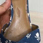 Coach  women’s blue floral denim wedge sandals size 7.5 Photo 7
