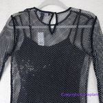 White House | Black Market New! ‎ Long Sleeve Crystal Mesh Mini Dress, size XS Photo 13