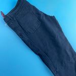 Prada Womens Navy Blue Cotton & Linen Ankle Zip Pull On Skimmer Shorts Size 38 Photo 4