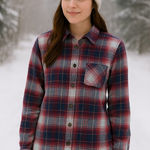 Aeropostale  Boyfriend Fit Plaid Button Up Flannel Shirt - Red, Blue, White Sz XS Photo 0