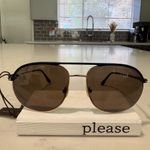 Tom Ford  Black and Gold Aviator Sunglasses Photo 13