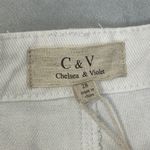 Chelsea and Violet C & V shorts womens size 28 white denim distressed festival Photo 7