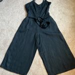 Gap Black Linen Wide Leg Cami Jumper Size Small Photo 9