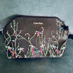 Calvin Klein  Black Floral Embroidered Handbag Photo 1