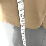 BCBGMAXAZRIA NEW  Latte Tan Faux Vegan Leather Oversized Fit Minimalist Blazer L Photo 4