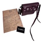 Karl Lagerfeld Vegan Leather CROSSBODY CLUTCH BAG Red Annette Cat Handbag Purse Photo 9