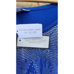 cj banks  bright blue short sleeve blouse silver embellishments size 2X NEW Photo 3